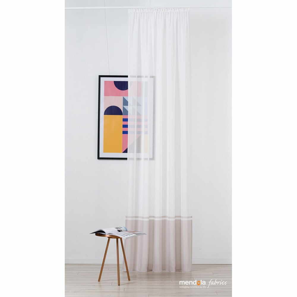 Perdea alb-roz 300x260 cm Sanova – Mendola Fabrics