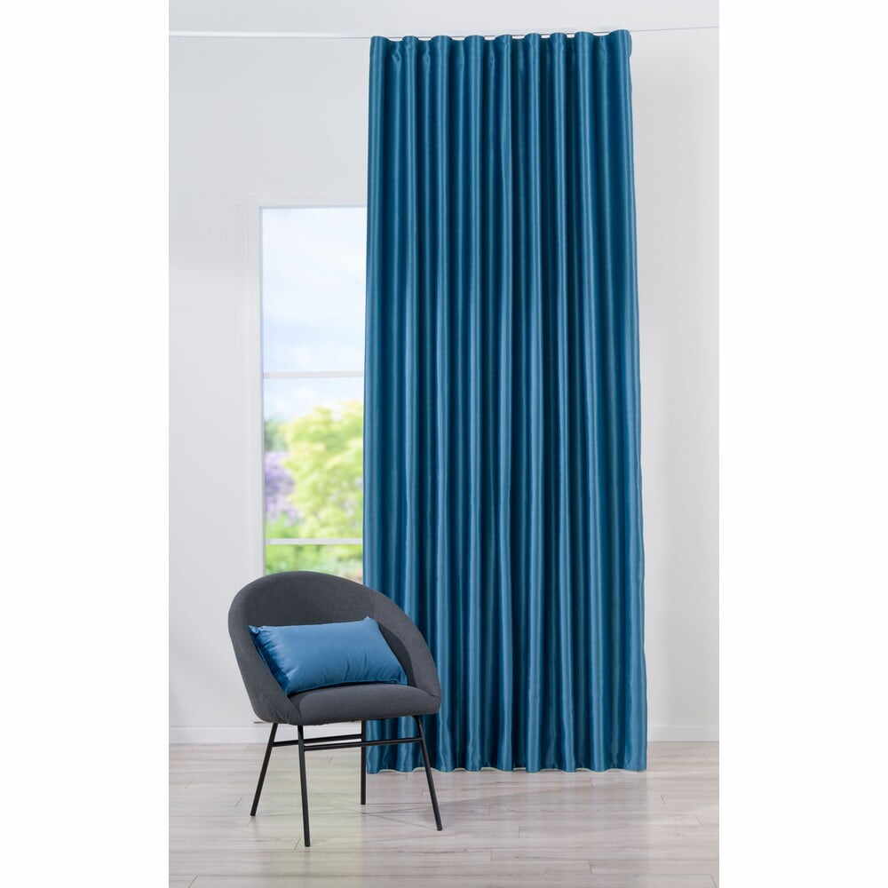 Draperie albastră 140x260 cm cu cârlige Canyon – Mendola Fabrics