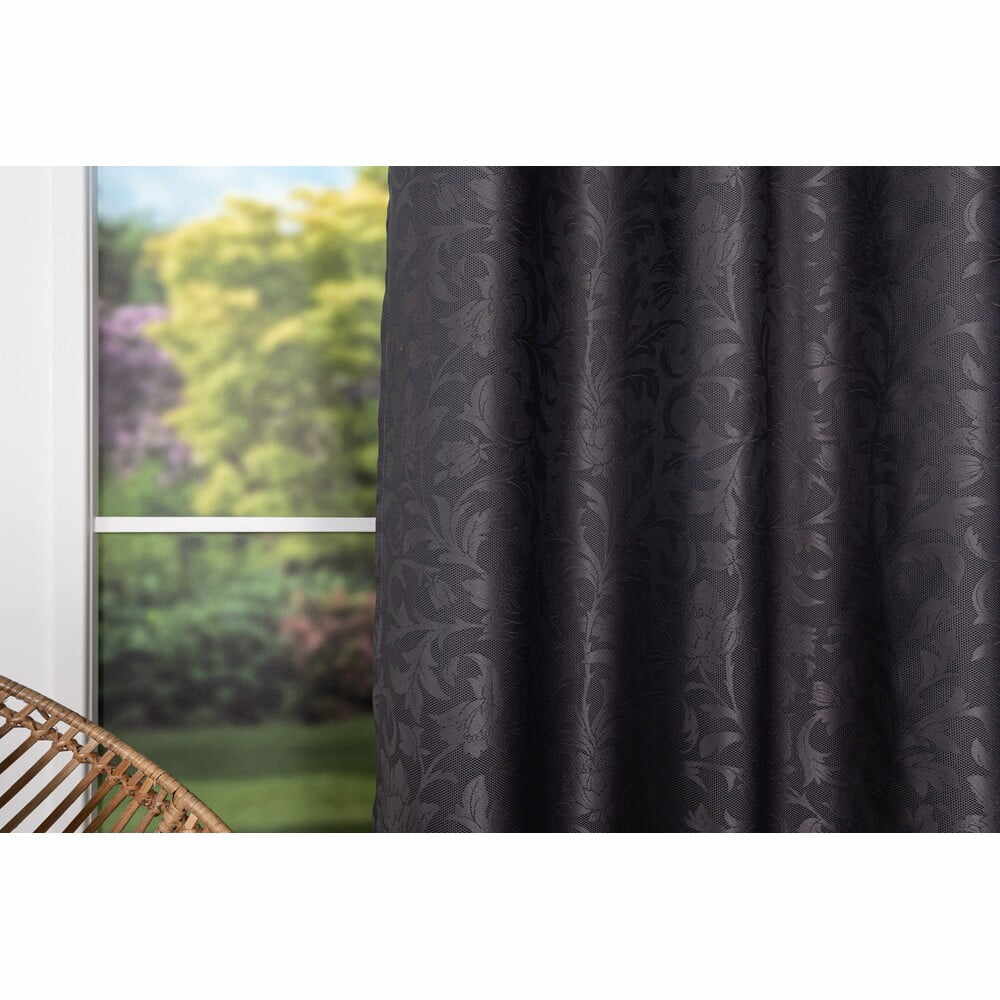 Draperie gri antracit 140x245 cm Mirror – Mendola Fabrics