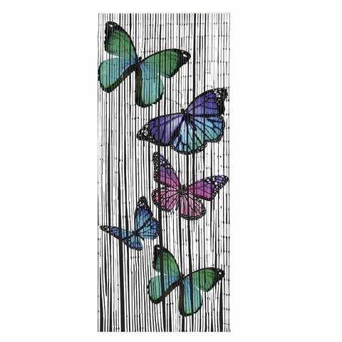 Perdea, Maximex, Butterflies, 90 x 200 cm, bambus, multicolor